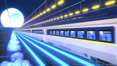 Expertise Blender Cycles : rendu de transport ferroviaire pour le studio Motionorama.