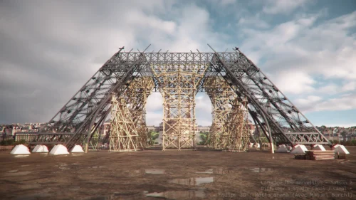 Expertise Blender pour la reconstitution de monuments anciens en images de synthèse.