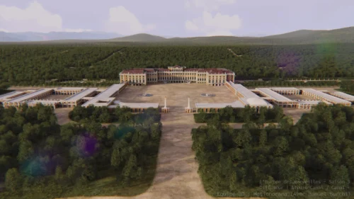 Animation de construction de monuments anciens sous Blender pour Canal Studio.