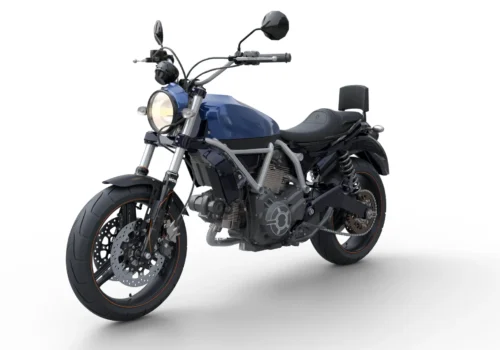 Rendu 3D de précision pour le design et l'ingénierie de motos personnalisées ELF.